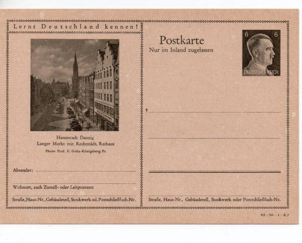 Deutsches Reich Bildpostkarte P307/ 42-30-1-B2 ungebraucht/ *