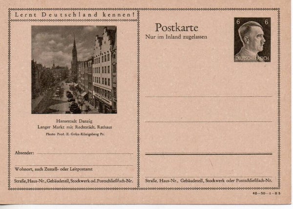 Deutsches Reich Bildpostkarte P307/ 42-30-1-B3 ungebraucht/ *