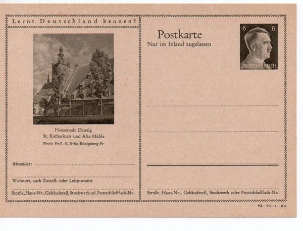 Deutsches Reich Bildpostkarte P307/ 42-30-1-B6 ungebraucht/ *