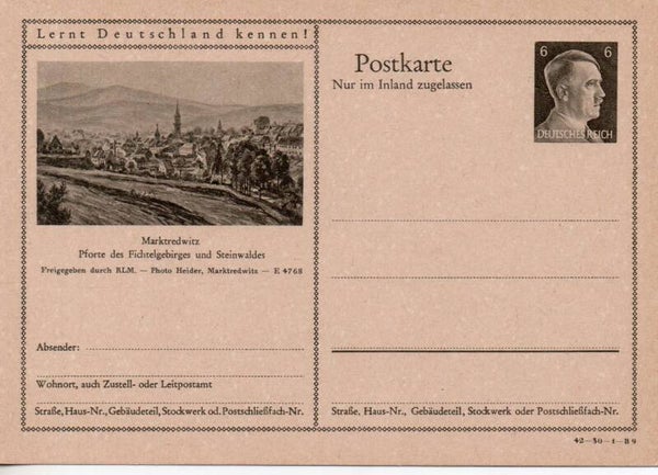 Deutsches Reich Bildpostkarte P307/ 42-30-1-B9 ungebraucht/ *
