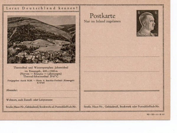 Deutsches Reich Bildpostkarte P307/ 42-30-1-B12 ungebraucht/ *