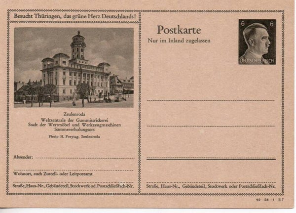 Deutsches Reich Bildpostkarte P307/ 42-28-1-B7 ungebraucht/ *