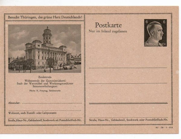 Deutsches Reich Bildpostkarte P307/ 42-28-1-B8 ungebraucht/ *
