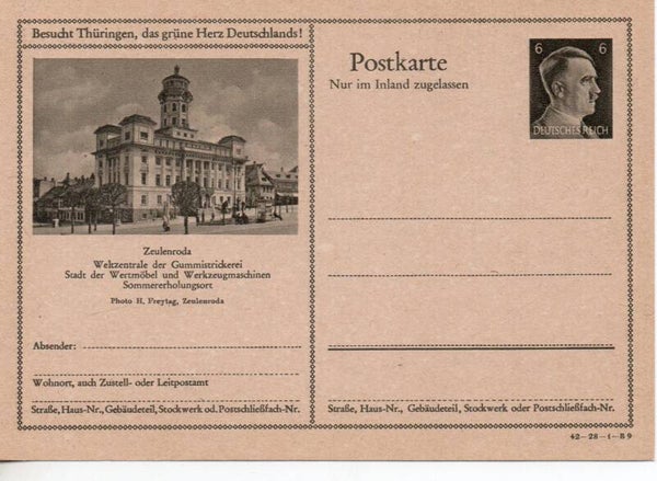 Deutsches Reich Bildpostkarte P307/ 42-28-1-B9 ungebraucht/ *