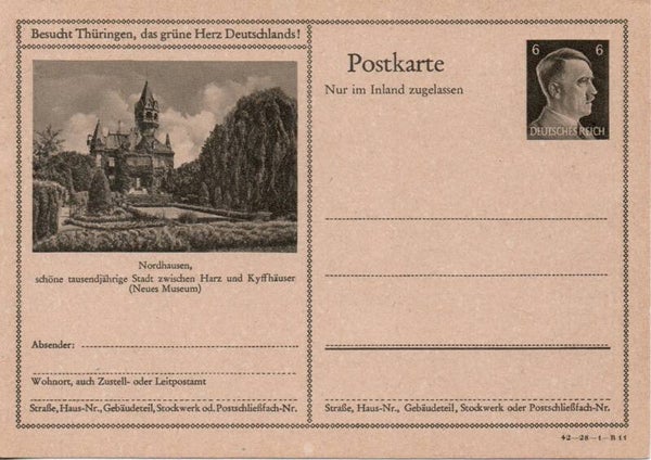 Deutsches Reich Bildpostkarte P307/ 42-28-1-B11 ungebraucht/ *
