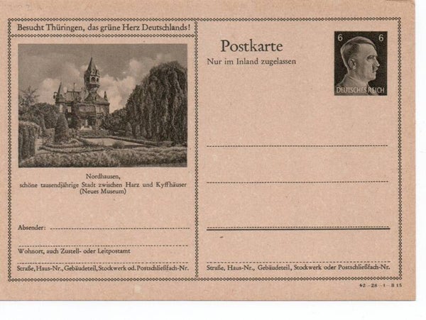 Deutsches Reich Bildpostkarte P307/ 42-28-1-B15 ungebraucht/ *