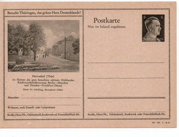Deutsches Reich Bildpostkarte P307/ 42-28-1-B21 ungebraucht/ *