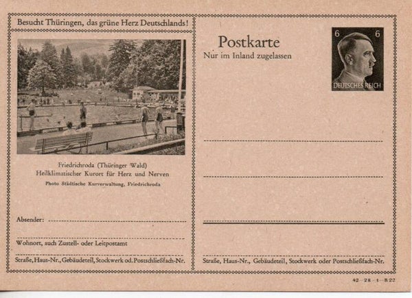 Deutsches Reich Bildpostkarte P307/ 42-28-1-B22 ungebraucht/ *