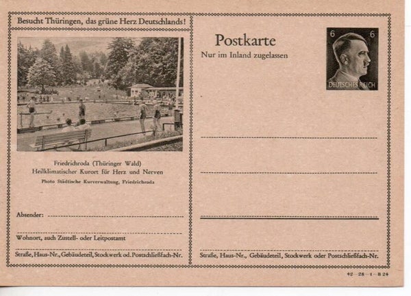 Deutsches Reich Bildpostkarte P307/ 42-28-1-B24 ungebraucht/ *