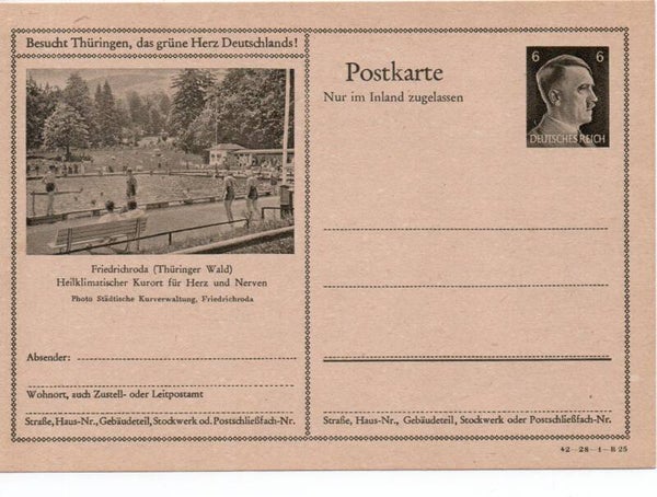 Deutsches Reich Bildpostkarte P307/ 42-28-1-B25 ungebraucht/ *
