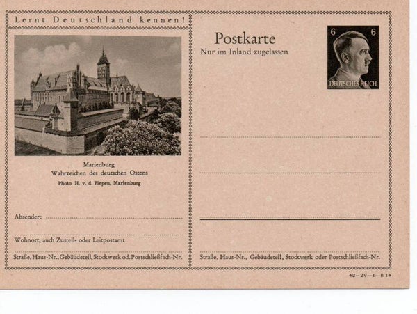 Deutsches Reich Bildpostkarte P307/ 42-29-1-B14 ungebraucht/ *
