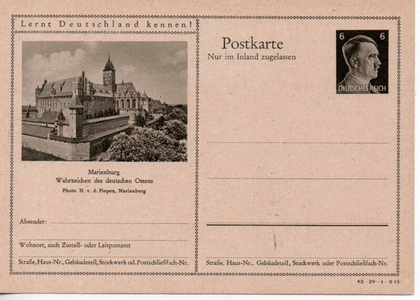 Deutsches Reich Bildpostkarte P307/ 42-29-1-B15 ungebraucht/ *