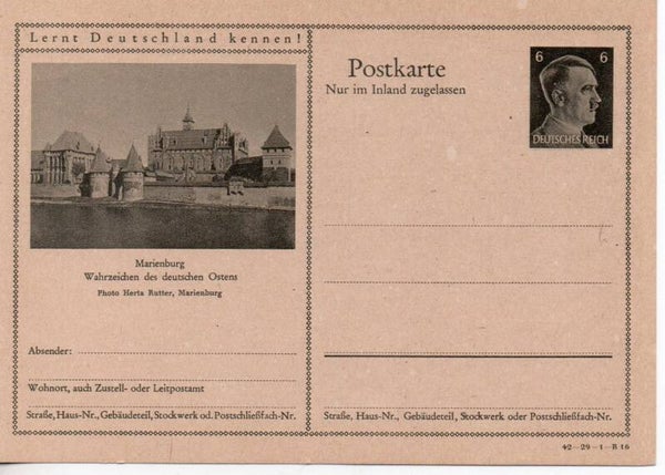 Deutsches Reich Bildpostkarte P307/ 42-29-1-B16 ungebraucht/ *