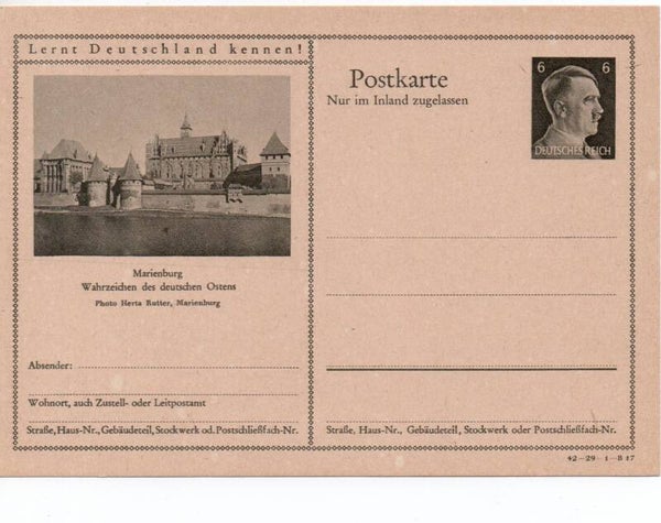 Deutsches Reich Bildpostkarte P307/ 42-29-1-B17 ungebraucht/ *