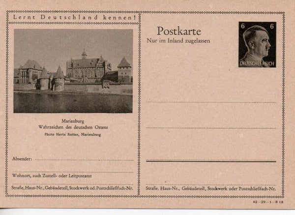 Deutsches Reich Bildpostkarte P307/ 42-29-1-B18 ungebraucht/ *