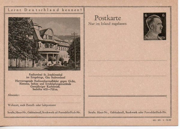 Deutsches Reich Bildpostkarte P307/ 42-29-1-B22 ungebraucht/ *
