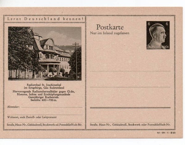 Deutsches Reich Bildpostkarte P307/ 42-29-1-B23 ungebraucht/ *