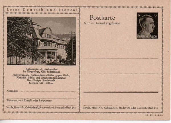 Deutsches Reich Bildpostkarte P307/ 42-29-1-B24 ungebraucht/ *