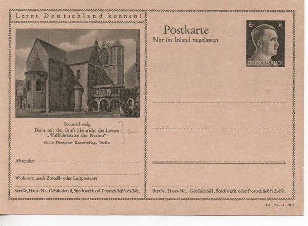 Deutsches Reich Bildpostkarte P307/ 42-26-1-B1 ungebraucht/ *