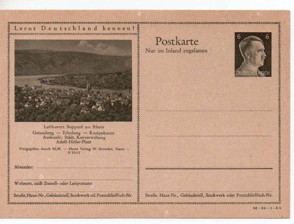 Deutsches Reich Bildpostkarte P307/ 42-26-1-B5 ungebraucht/ *