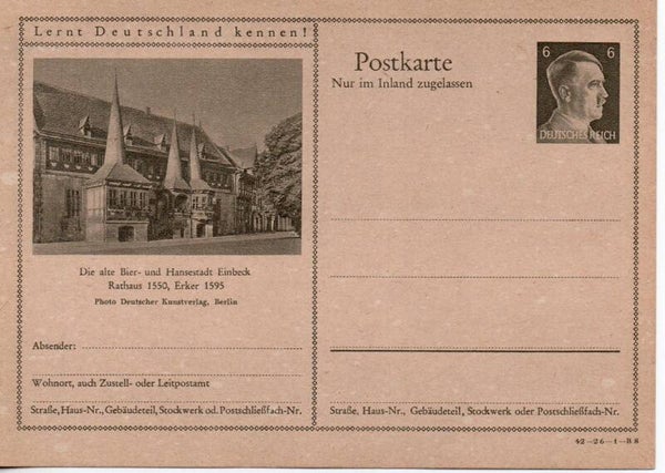 Deutsches Reich Bildpostkarte P307/ 42-26-1-B8 ungebraucht/ *