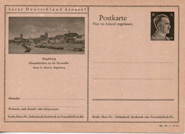Deutsches Reich Bildpostkarte P307/ 42-26-1-B16 ungebraucht/ *