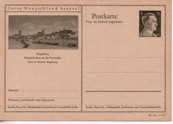 Deutsches Reich Bildpostkarte P307/ 42-26-1-B17 ungebraucht/ *