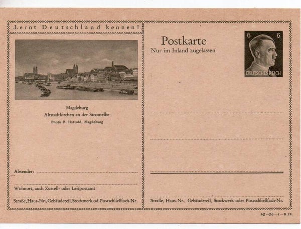 Deutsches Reich Bildpostkarte P307/ 42-26-1-B18 ungebraucht/ *
