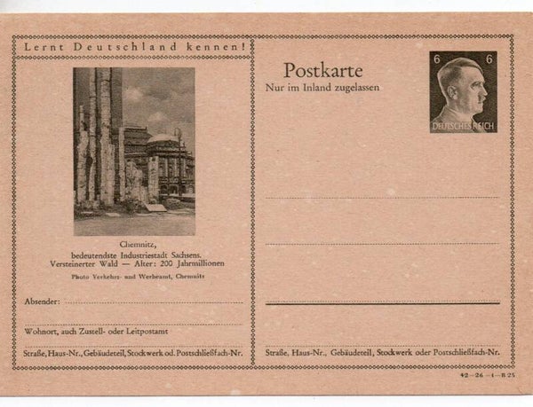 Deutsches Reich Bildpostkarte P307/ 42-26-1-B25 ungebraucht/ *