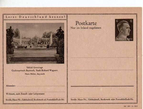 Deutsches Reich Bildpostkarte P307/ 42-25-1-B2 ungebraucht/ *