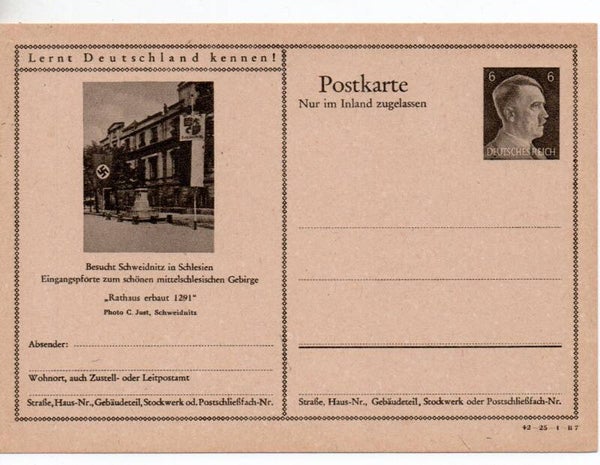 Deutsches Reich Bildpostkarte P307/ 42-25-1-B7 ungebraucht/ *