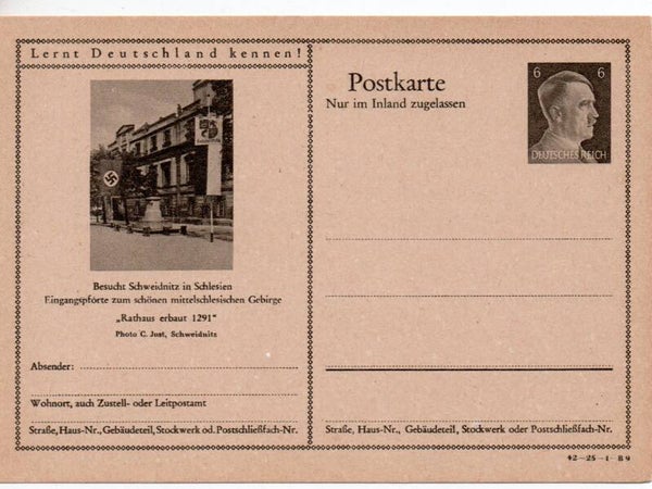 Deutsches Reich Bildpostkarte P307/ 42-25-1-B9 ungebraucht/ *