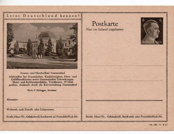Deutsches Reich Bildpostkarte P307/ 42-25-1-B13 ungebraucht/ *