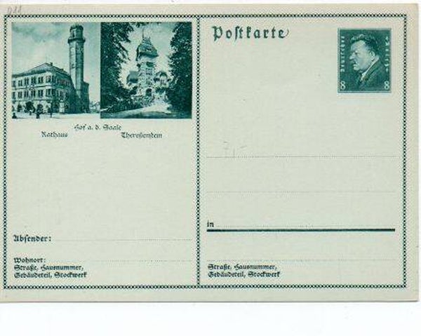 Deutsches Reich Bildpostkarte P191/ 011 ungebraucht/ *