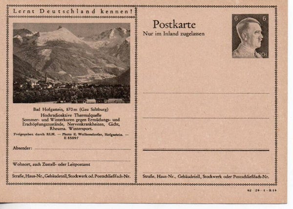 Deutsches Reich Bildpostkarte P307/ 42-24-1-B14 ungebraucht/ *