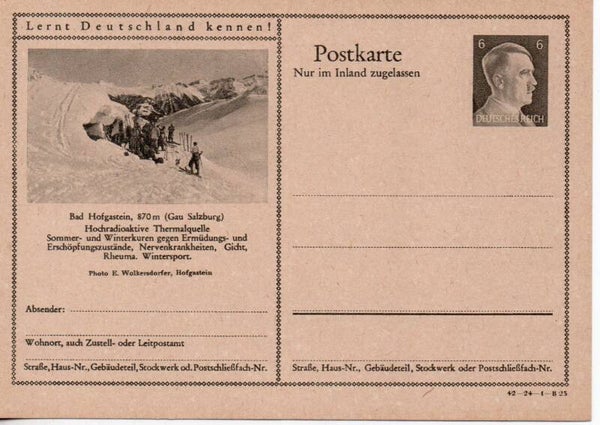 Deutsches Reich Bildpostkarte P307/ 42-24-1-B23 ungebraucht/ *