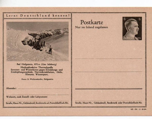 Deutsches Reich Bildpostkarte P307/ 42-24-1-B24 ungebraucht/ *