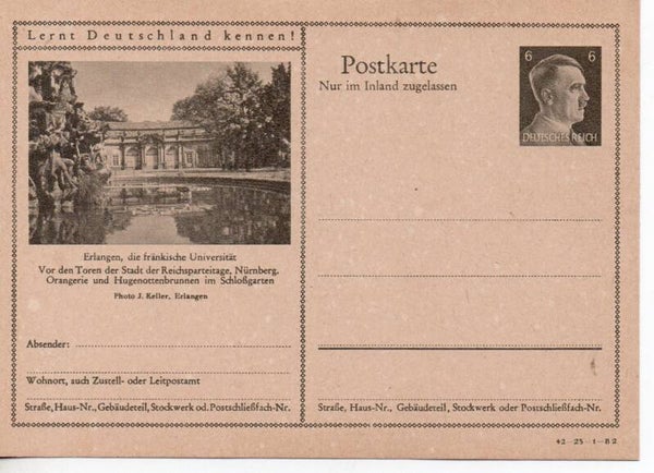 Deutsches Reich Bildpostkarte P307/ 42-23-1-B2 ungebraucht/ *