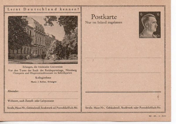 Deutsches Reich Bildpostkarte P307/ 42-23-1-B4 ungebraucht/ *