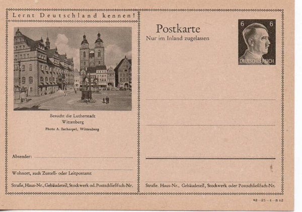 Deutsches Reich Bildpostkarte P307/ 42-23-1-B12 ungebraucht/ *