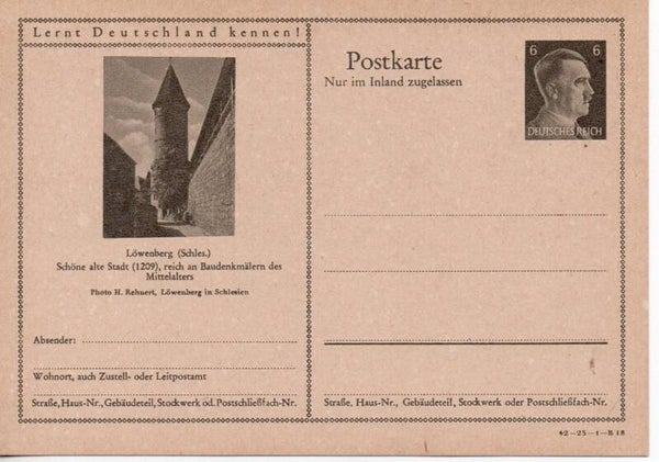 Deutsches Reich Bildpostkarte P307/ 42-23-1-B18 ungebraucht/ *