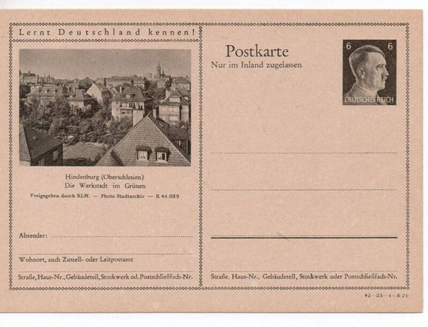 Deutsches Reich Bildpostkarte P307/ 42-23-1-B21 ungebraucht/ *