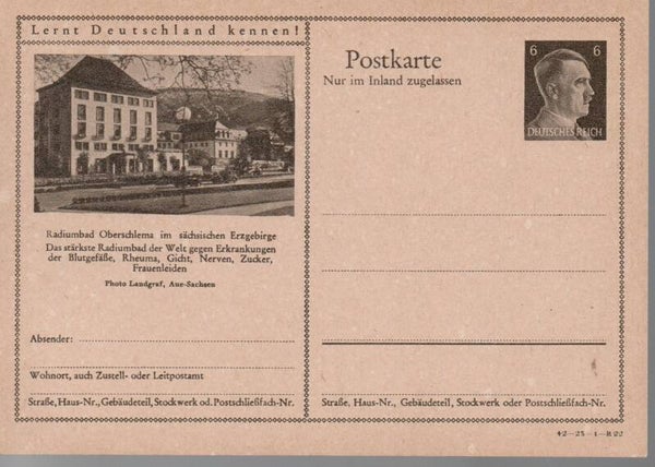 Deutsches Reich Bildpostkarte P307/ 42-23-1-B22 ungebraucht/ *