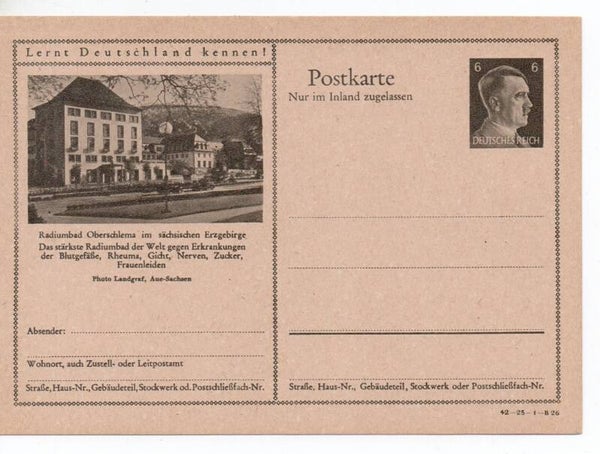 Deutsches Reich Bildpostkarte P307/ 42-23-1-B26 ungebraucht/ *