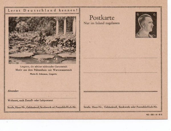 Deutsches Reich Bildpostkarte P307/ 42-20-1-B2 ungebraucht/ *