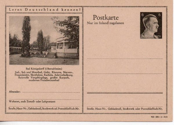 Deutsches Reich Bildpostkarte P307/ 42-20-1-B5 ungebraucht/ *
