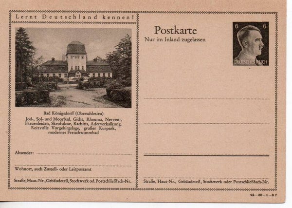Deutsches Reich Bildpostkarte P307/ 42-20-1-B7 ungebraucht/ *