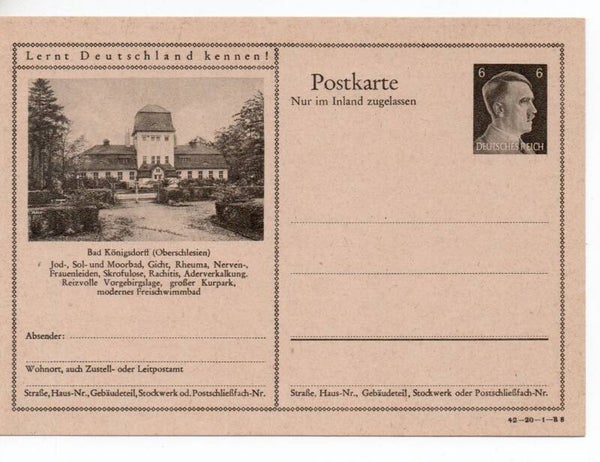 Deutsches Reich Bildpostkarte P307/ 42-20-1-B8 ungebraucht/ *