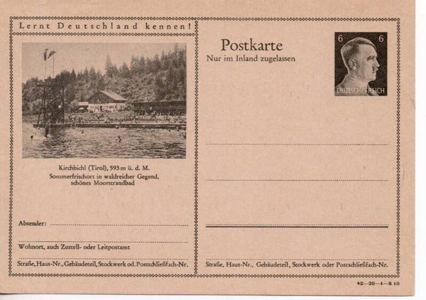 Deutsches Reich Bildpostkarte P307/ 42-20-1-B10 ungebraucht/ *