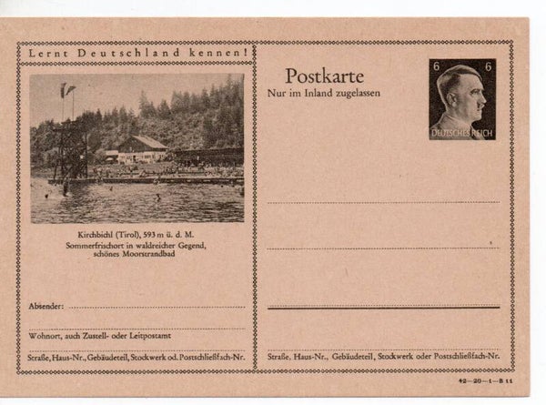 Deutsches Reich Bildpostkarte P307/ 42-20-1-B11 ungebraucht/ *